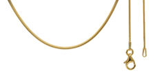 Picture of 0.90mm Round Snake Gold Plated