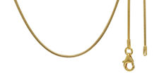 Picture of 1.00mm Round Snake Gold Plated