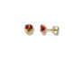 Image de 10K Jaune - Petite Boucles Coccinelles Avec Papillons ORBT12/E