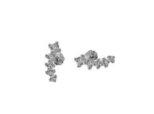 Picture of Silver 925 - Mini Stud Zircon Earrings (Crawlers)