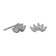 Picture of Silver 925 - Crown Stud Zircon Earrings