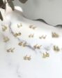 Picture of 10 Karat - Baby Screwback Earrings With Cubic Zirconia