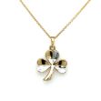 Picture of 10K 2 Tone  - Three Leaf Clover Charm 28GKL1166