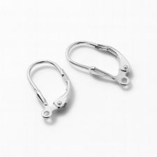 Image de Argent 925 - Système à Bascule Avec Motif Goutte P1030 