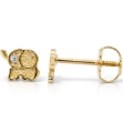 Picture of Mini elephant baby stud earrings (5mm) RK#10 screwbacks